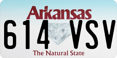 AR license plate 614VSV