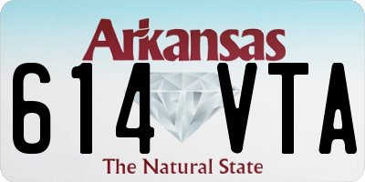 AR license plate 614VTA