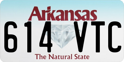 AR license plate 614VTC