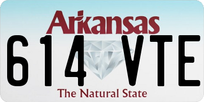 AR license plate 614VTE