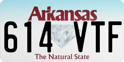 AR license plate 614VTF