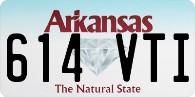 AR license plate 614VTI