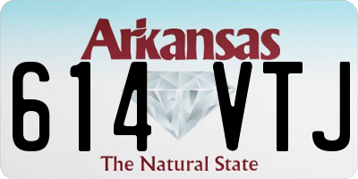 AR license plate 614VTJ