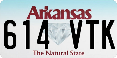 AR license plate 614VTK