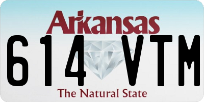 AR license plate 614VTM