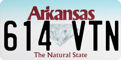 AR license plate 614VTN