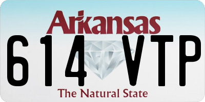AR license plate 614VTP