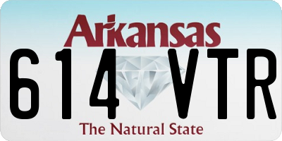 AR license plate 614VTR