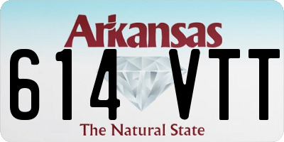 AR license plate 614VTT