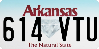 AR license plate 614VTU