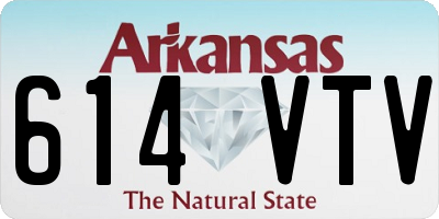AR license plate 614VTV