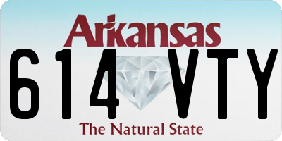 AR license plate 614VTY