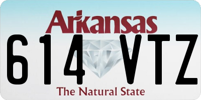 AR license plate 614VTZ