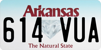 AR license plate 614VUA