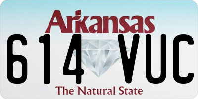 AR license plate 614VUC