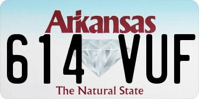 AR license plate 614VUF
