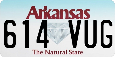 AR license plate 614VUG