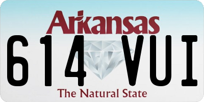 AR license plate 614VUI
