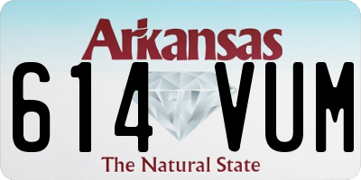 AR license plate 614VUM