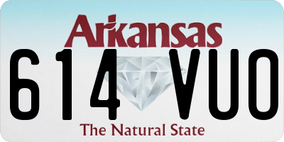AR license plate 614VUO