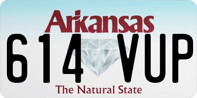 AR license plate 614VUP
