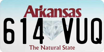 AR license plate 614VUQ