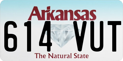 AR license plate 614VUT