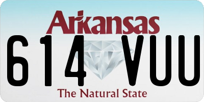 AR license plate 614VUU