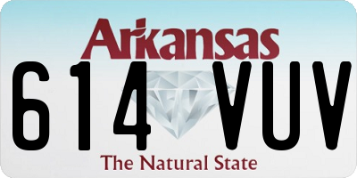 AR license plate 614VUV