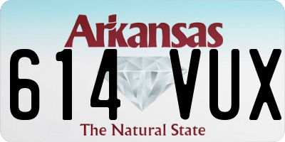 AR license plate 614VUX