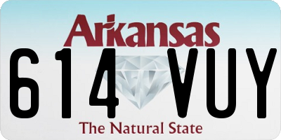 AR license plate 614VUY