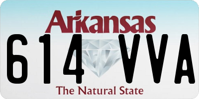 AR license plate 614VVA