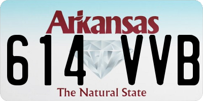AR license plate 614VVB