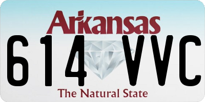 AR license plate 614VVC