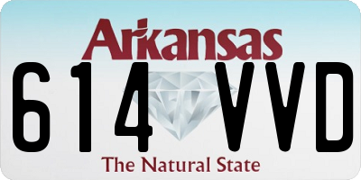 AR license plate 614VVD