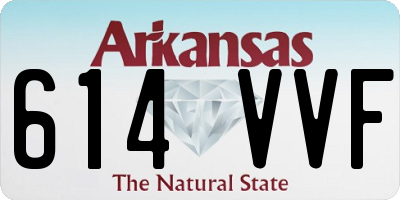 AR license plate 614VVF