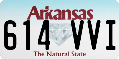 AR license plate 614VVI