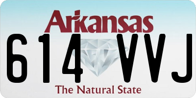 AR license plate 614VVJ