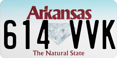 AR license plate 614VVK
