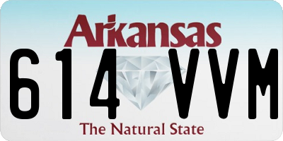 AR license plate 614VVM