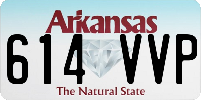 AR license plate 614VVP