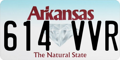 AR license plate 614VVR