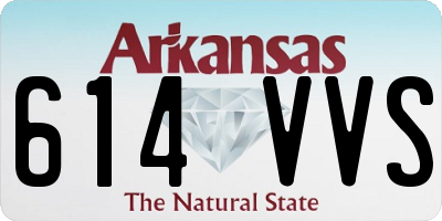 AR license plate 614VVS