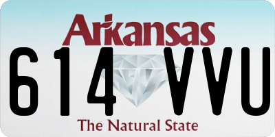 AR license plate 614VVU