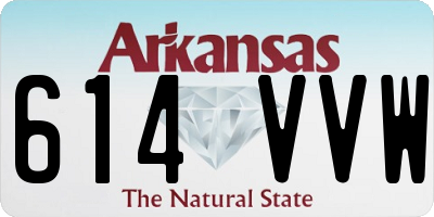 AR license plate 614VVW
