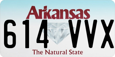 AR license plate 614VVX