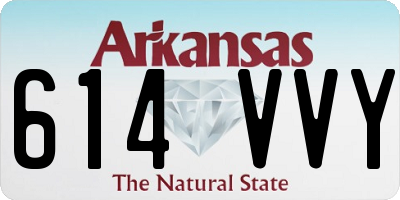 AR license plate 614VVY