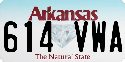 AR license plate 614VWA