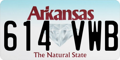 AR license plate 614VWB