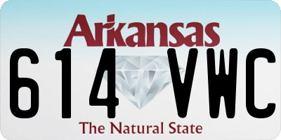 AR license plate 614VWC